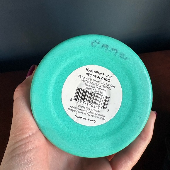 Hydro Flask 32oz Waterbottle - Vibrant Pink, Yellow, Aqua - Picture 10 of 10